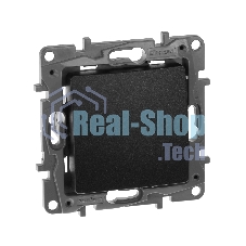 Переключатель одноклавишный, автоматические клеммы, Etika, 10AX, 250 В~, антрацит