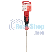 Отвертка шлицевая Rexant SL 4х100 мм, трехкомпонентная рукоятка, сталь S2