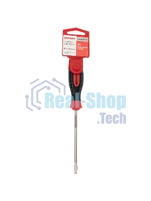 Отвертка шлицевая Rexant SL 4х100 мм, трехкомпонентная рукоятка, сталь S2