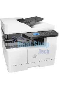 МФУ лазерное HP LaserJet MFP M443nda (8AF72A), A3, ч/б, печ. до 25 стр/мин. (А4) до 13 стр/мин. (А3), скан. до 21 стр/мин., 1200 x 1200 dpi (печать) 600x600dpi (скан.), USB, RJ-45