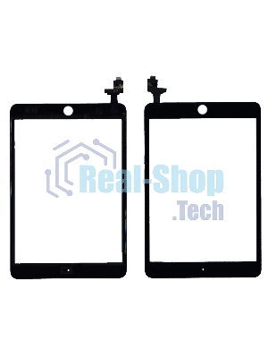 Сенсорное стекло (тачскрин) Ipad mini 3 (retina) + IC (A1599, A1600), черное