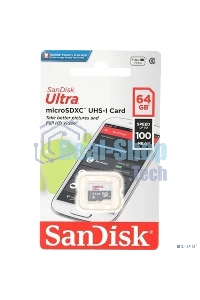 Флеш карта microSD 64Gb SanDisk microSDXC Class 10 Ultra UHS-I 100Mb/s