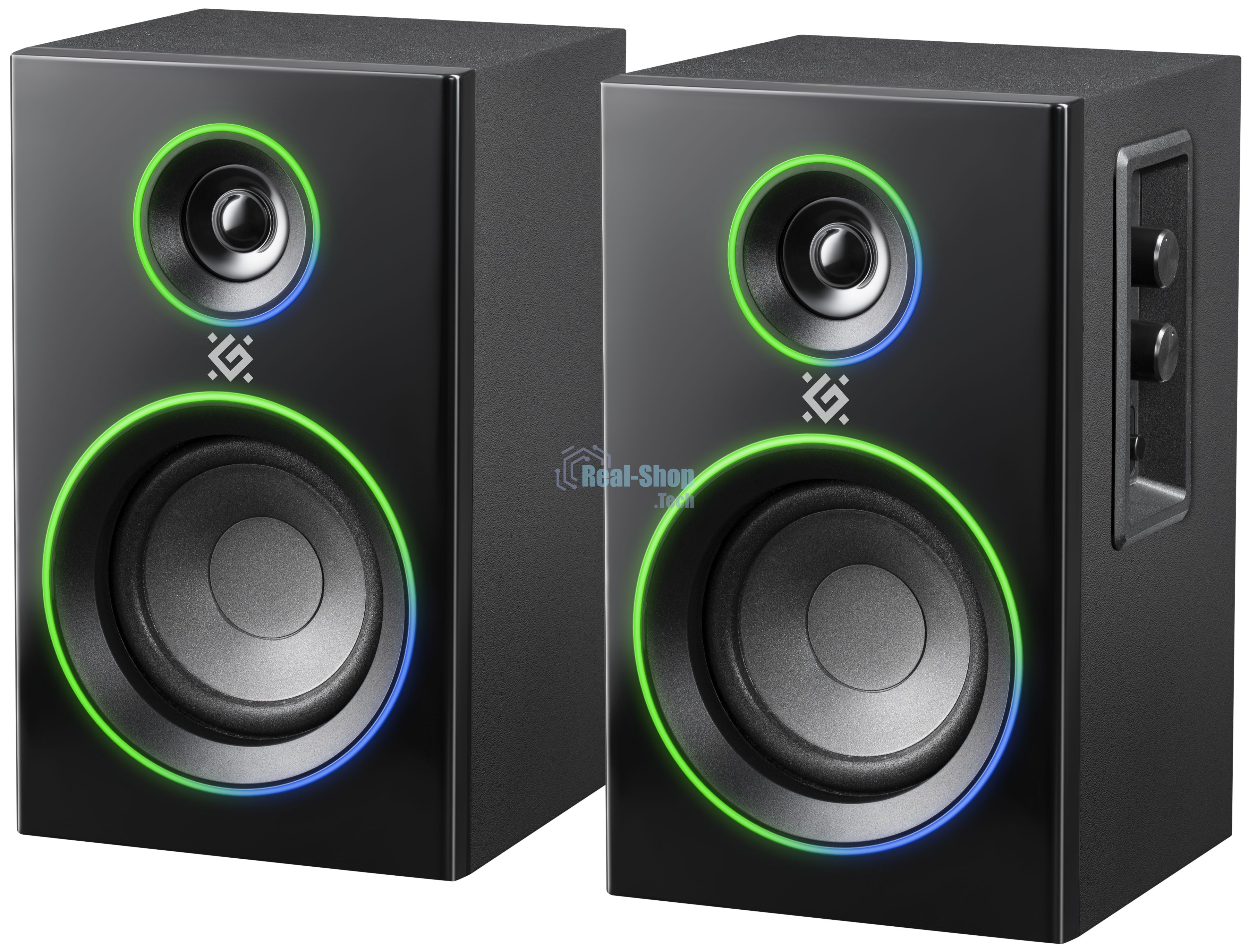 Акустическая 2.0 система Defender Solar 12 12 Вт, подсветка, BT, 230В