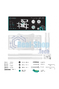 Кронштейн ONKRON M7LW 40-75