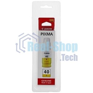 Контейнер с чернилами Canon GI-40 Y желтый (7700 стр.) для СНПЧ Pixma G5040/G6040