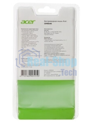 Мышь беспроводная Acer OMR040 черный, 1600 dpi, радиоканал, USB, кнопки - 6