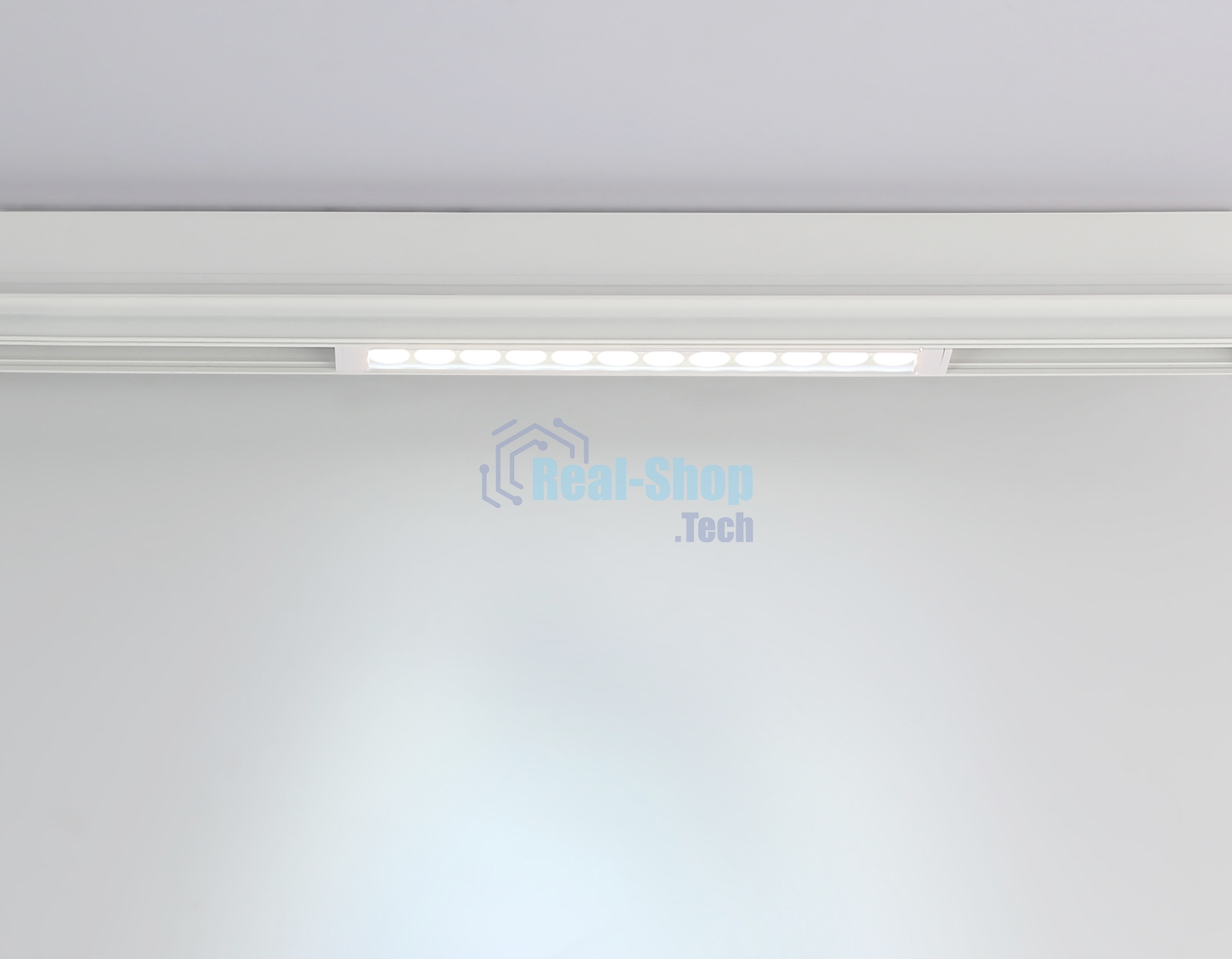 Управляемый светодиодный светильник для шинопровода Magnetic Ambrella light GL1301 WH белый IP20 12W 3000K-6400K 220V 24° 232*25*42 (Без ПДУ)