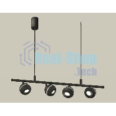 Светильник Ambrella light XB9002530/4 SBK/PBK черный песок/черный полированный MR16 GU5.3 (С9002, С1102, N7002)