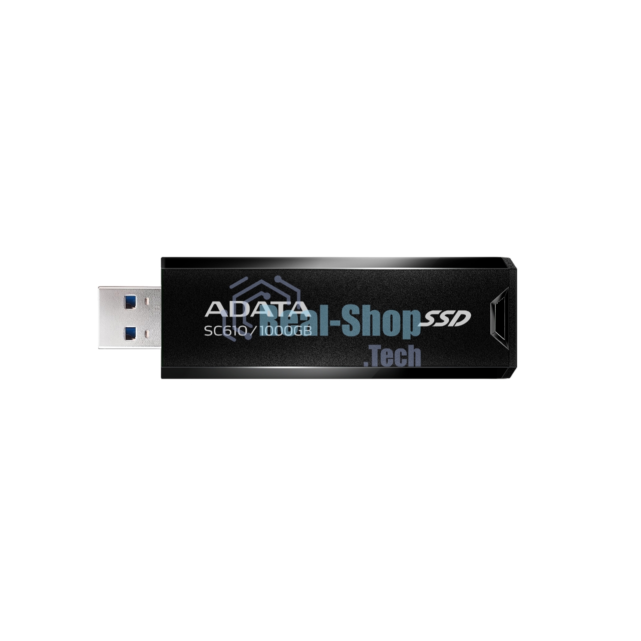 Внешний SSD ADATA SC610, 1TB, USB 3.2 Gen 2 Type-A, R/W 550/500, черный