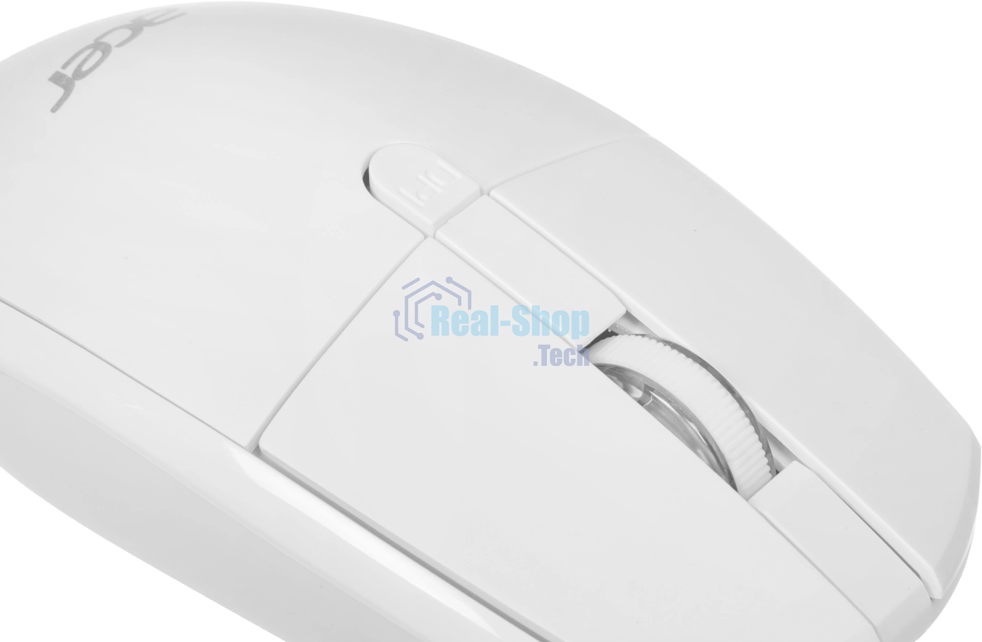 Мышь проводная Acer OMW401 белый, 2000 dpi, USB, кнопки - 4
