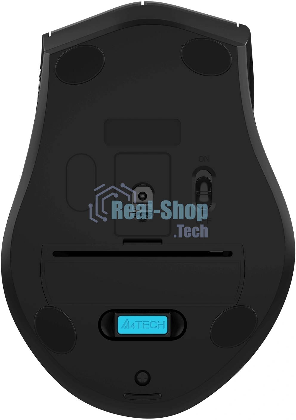 Мышь A4Tech Fstyler FG55S Plus серый оптическая 1200dpi silent беспров. USB