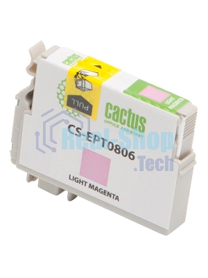 Картридж струйный Cactus CS-EPT0806 светло-пурпурный (11,4 мл) для Epson Stylus Photo P50/PX650/PX660/PX700/PX700W/PX710/PX710W/PX720/PX