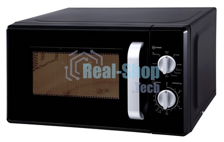 Микроволновая печь Horizont 20MW700-1478AAB черный, 20 л, 700 Вт, переключатели - поворотный механизм