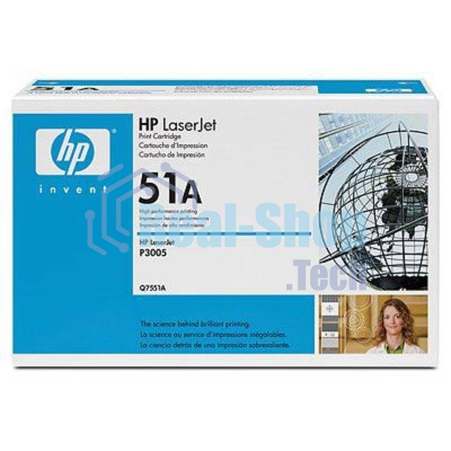 Картридж лазерный HP Q7551A черный для LJ P3005/M3035mfp/M3027mfp 6500 стр.