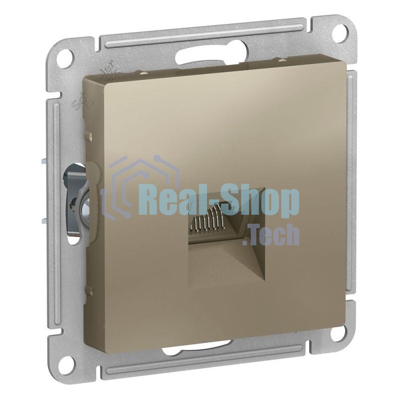 Механизм розетки компьютерной AtlasDesign RJ45 шампань SchE ATN000583