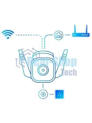 Видеокамера IP TP-Link Tapo C310 белый 3Mp indoor & outdoor IP camera, 30m Night Vision, IP66 dust & waterproof, Motion Detection and Notification, 2-way Audio, supports Micro SD card storage, easy setup with APP