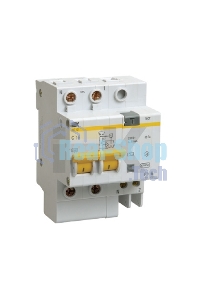 Выключатель автоматический дифференциального тока 2п C 20А 30мА тип AC 4.5кА АД-12 ИЭК MAD10-2-020-C-030