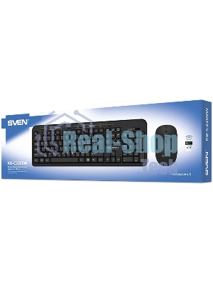 Комплект клавиатура + мышь SVEN KB-C3200W беспроводные клавиатура и мышь, черные