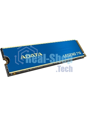 Накопитель SSD ADATA LEGEND 710, 2Tb, PCIe 3.0 x4, M.2 2280, NVMe, R/W 2400/1800, с радиатором