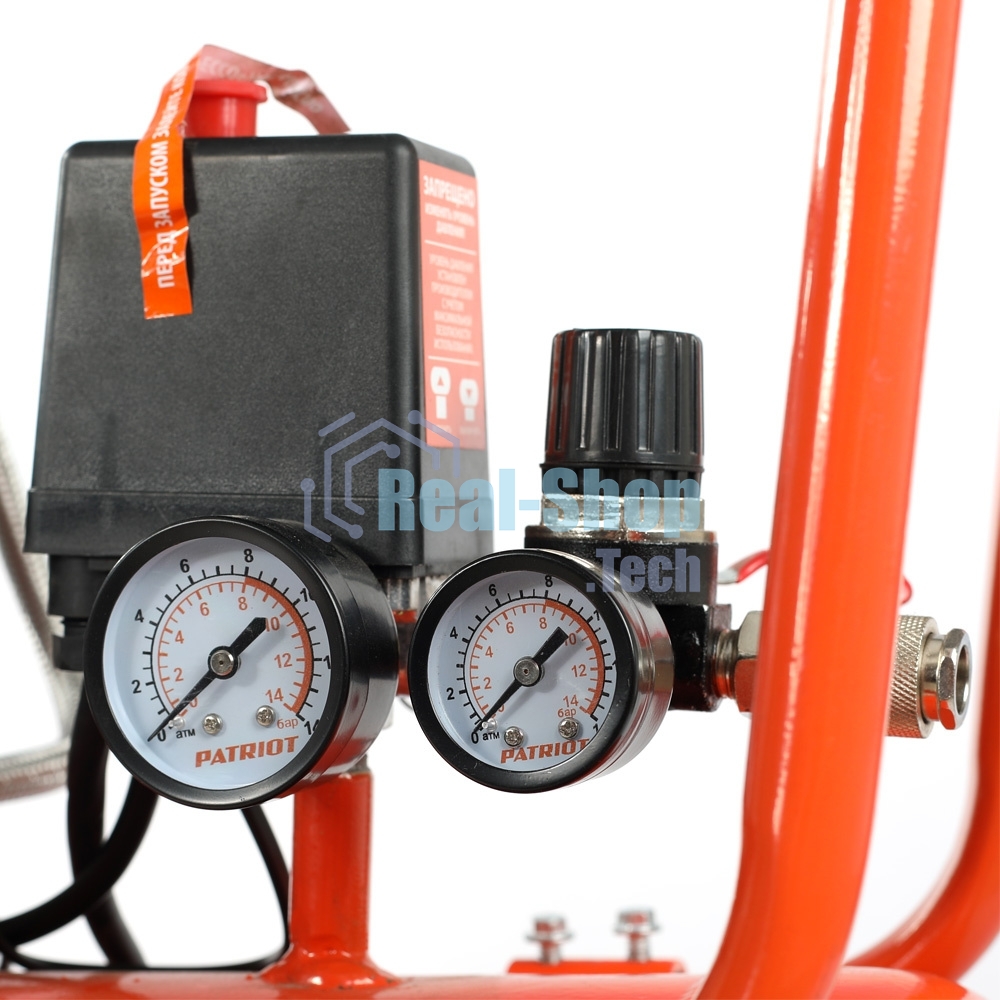 Компрессор Patriot поршневой безмасляный WO 80-360, 360 л/мин, 8 бар, 2200 Вт, 80 л, быстросъем и 