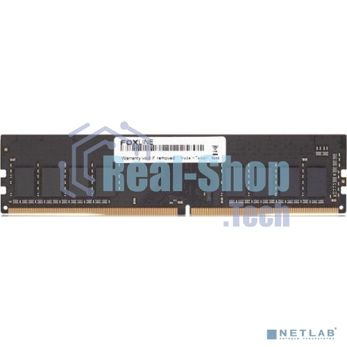 Оперативная память Foxline, DDR4, 16GB (1x16 GB), 3200 MHz, CL22, DIMM