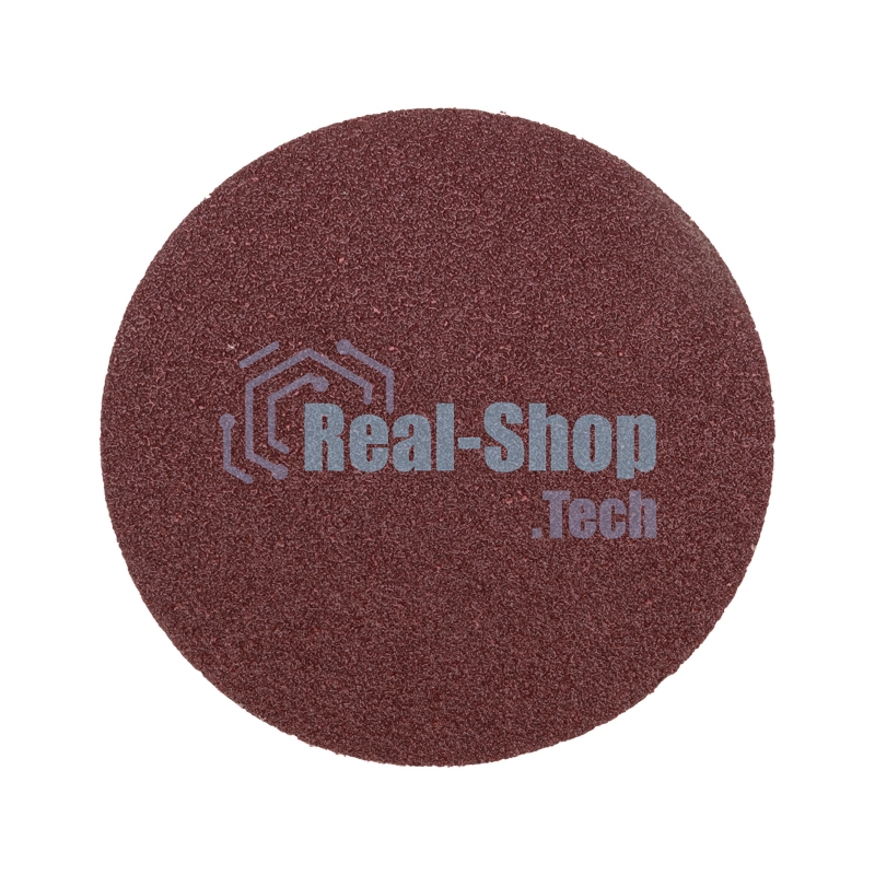 Диск абразивный Kranz на ворсовой основе, на липучке, без отверстий, P24, 125 мм, 10 шт.