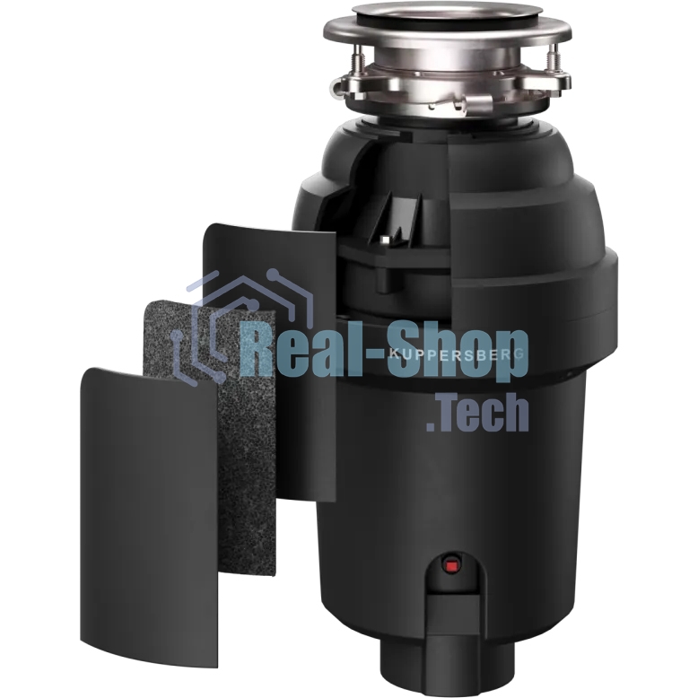 Измельчитель пищевых отходов Kuppersberg WS 550 B, High-Tech, мощность 550 Вт, 3400-3800 об/мин, защита от перегрева, авто выключение, DC мотор, шумоизоляция, уровень шума 70 дБ, черный