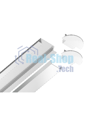 Алюминиевый профиль Ambrella light GP1001WH белый 2000*21.5*6.8