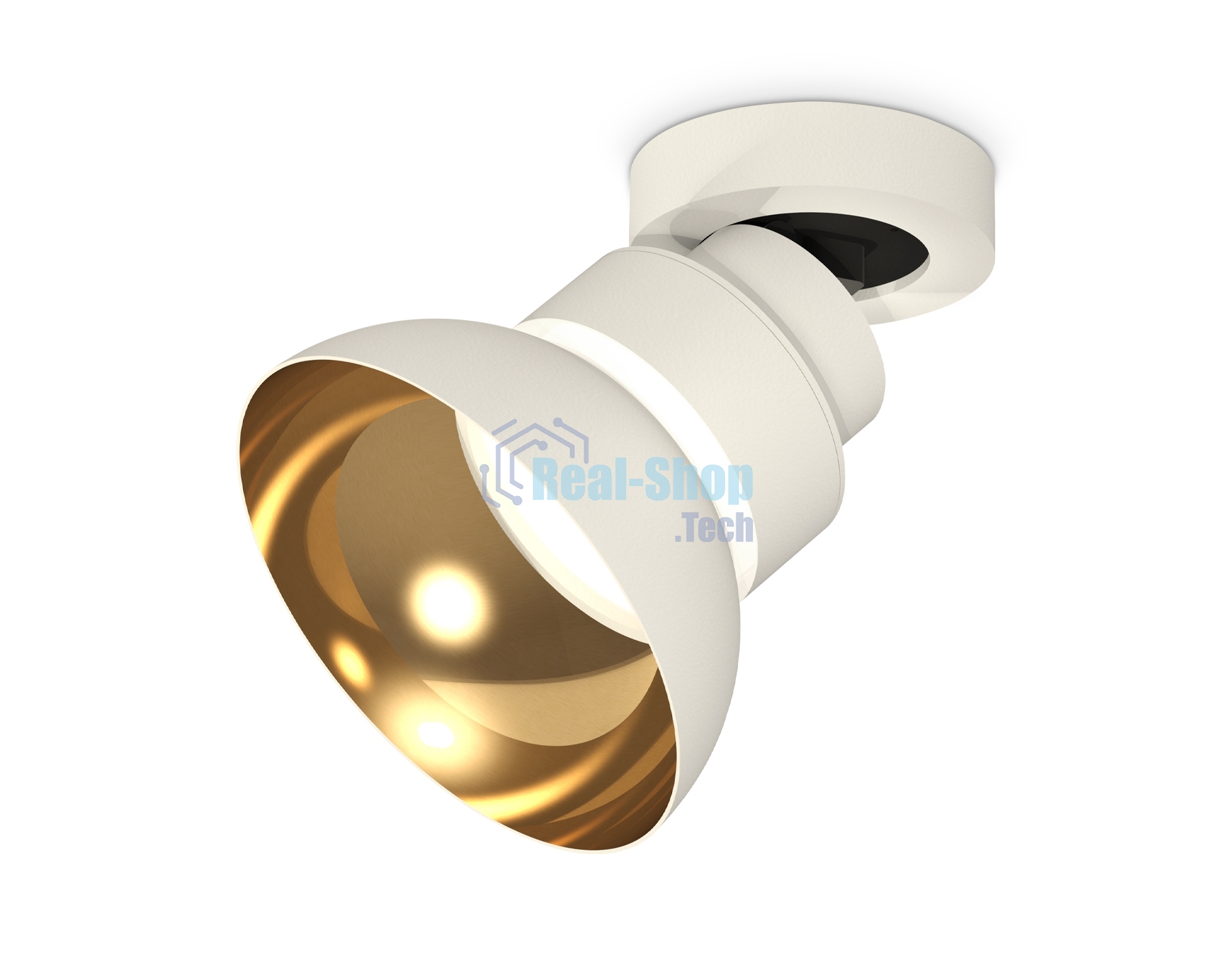 Светильник Ambrella Light XM8101101 SWH/PYG/CL белый песок/золото желтое полированное/прозрачный GX53