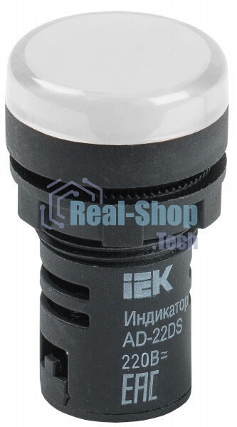 Арматура светосигнальная AD-22DS 220В бел. IEK BLS10-ADDS-230-K01