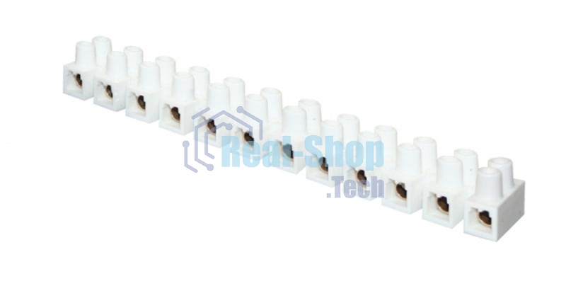 Колодка клеммная 4 мм 3А полистирол бел. (уп. 10 шт) EKF plc-KK-4-3-ps-w