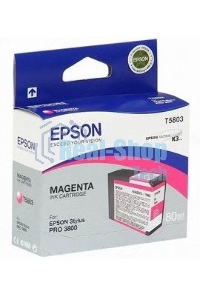 Картридж струйный Epson T5803 (C13T580300) пурпурный (80 мл) для Stylus Pro 3800