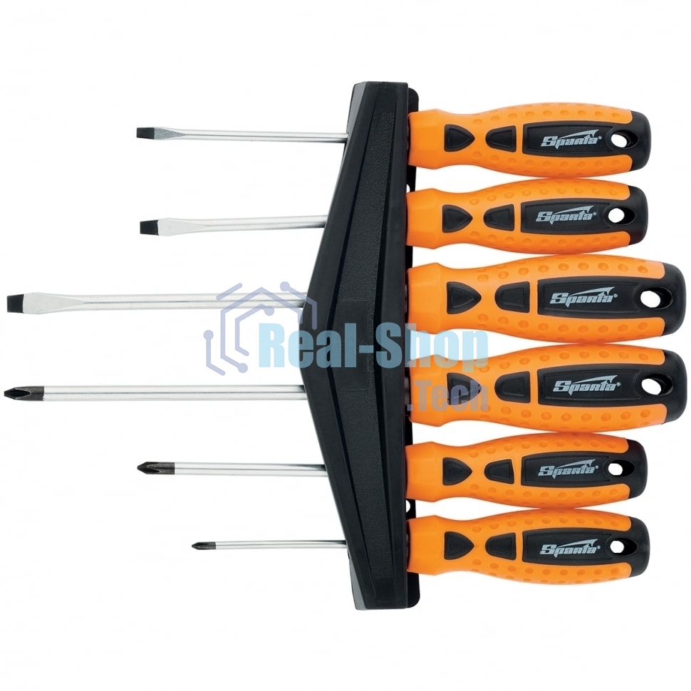 Набор отверток Sparta 11782''point'' crv двухкомпонентные рукоятки 6 шт