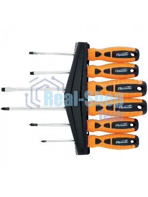 Набор отверток Sparta 11782''point'' crv двухкомпонентные рукоятки 6 шт