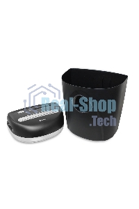 Шредер ГЕЛЕОС Уничтожитель документов УП23-4 DIN P-4 (4 ур-нь секр.), фрагмент 3,9х35мм, 14-16 лист (70г/м2), CD/пл.карты/скрепки/скобы, 23 л.