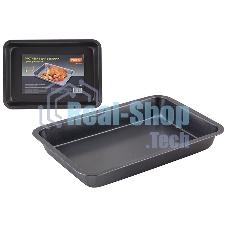 Противень для выпечки Mallony из карб. стали с антиприг. покр-м MAL-K001L, р-р 33.5x23.5x3.8 см