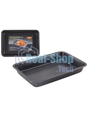 Противень для выпечки Mallony из карб. стали с антиприг. покр-м MAL-K001L, р-р 33.5x23.5x3.8 см