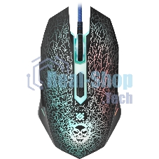 Мышь проводная Defender Shock GM-110L черный, 3200 dpi, USB, кнопки - 6