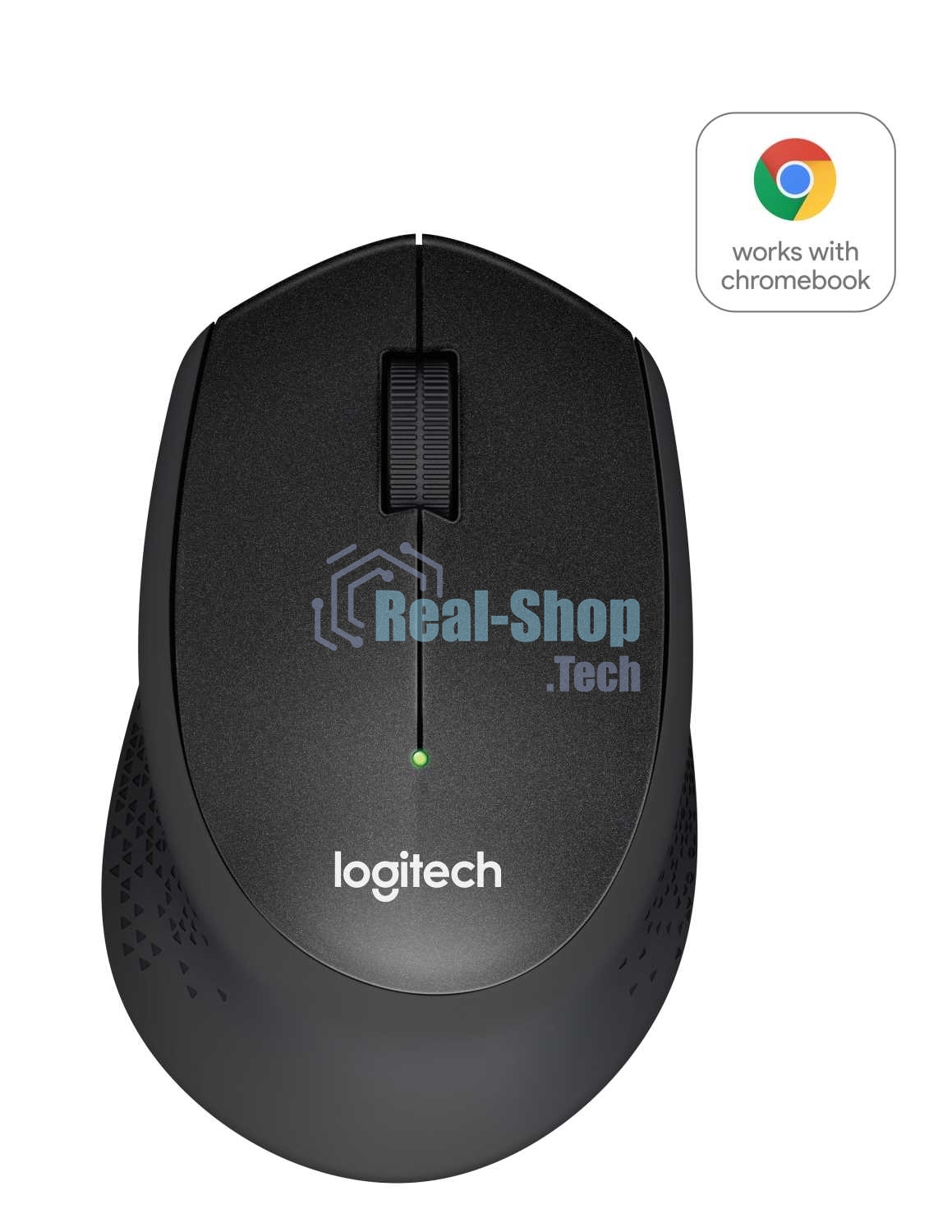 Мышь беспроводная Logitech M330 SILENT PLUS черный, 1000 dpi, радиоканал, USB, кнопки - 3