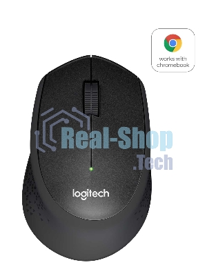Мышь беспроводная Logitech M330 SILENT PLUS черный, 1000 dpi, радиоканал, USB, кнопки - 3