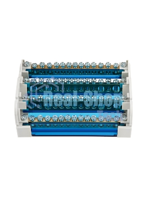 Шина на DIN-рейку в корпусе (кросс-модуль) Rexant 4х15