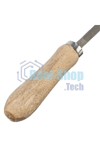 Напильник Сибртех, 150 мм, трехгранный, деревянная ручка