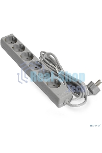 Сетевой фильтр ExeGate EX285835RUS ECE-6-5G (6 евророзетки с заземлением, 5 м, серый)