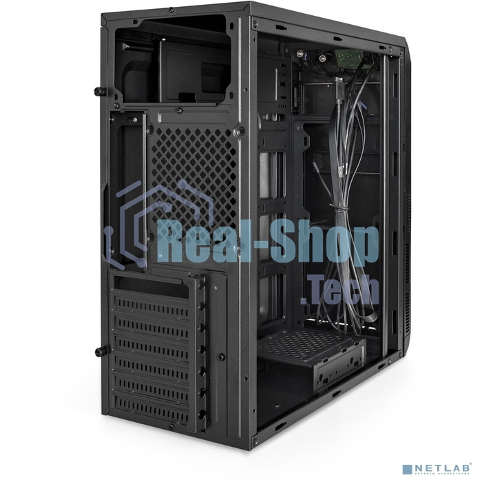 Компьютерный корпус Miditower ExeGate XP-334UC-XP400 (ATX, XP400 с вент. 12см, 1хUSB/1хUSB 3.0/1хTypeC, аудио, черный)