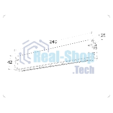 Управляемый светодиодный светильник для шинопровода Magnetic Ambrella light GL1301 WH белый IP20 12W 3000K-6400K 220V 24° 232*25*42 (Без ПДУ)