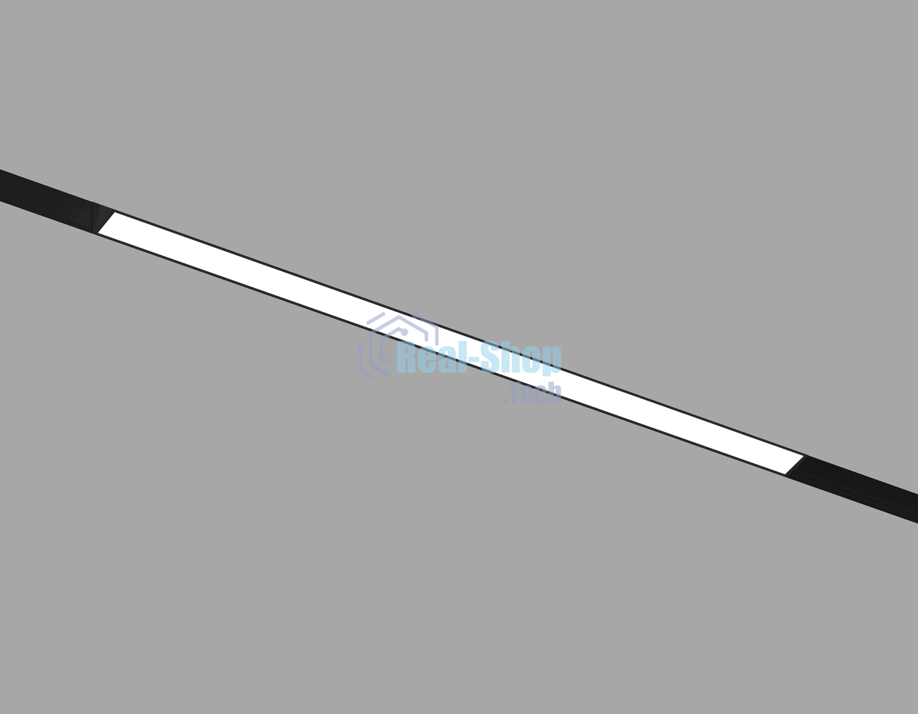 Трековый линейный светильник Ambrella light GL4455 BK черный IP20 10W 3CCT 3000-6000K SMART 48V 120° 304*22*45