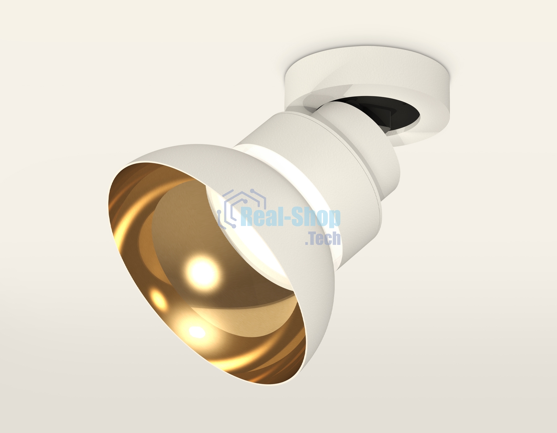 Светильник Ambrella Light XM8101101 SWH/PYG/CL белый песок/золото желтое полированное/прозрачный GX53