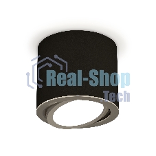 Светильник Ambrella Light XS7402002 SBK/PSL черный песок/серебро полированное MR16 GU5.3 (C7402, N7003)