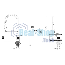 SUS130PVD-017F-2 Смеситель для кухни, ø35