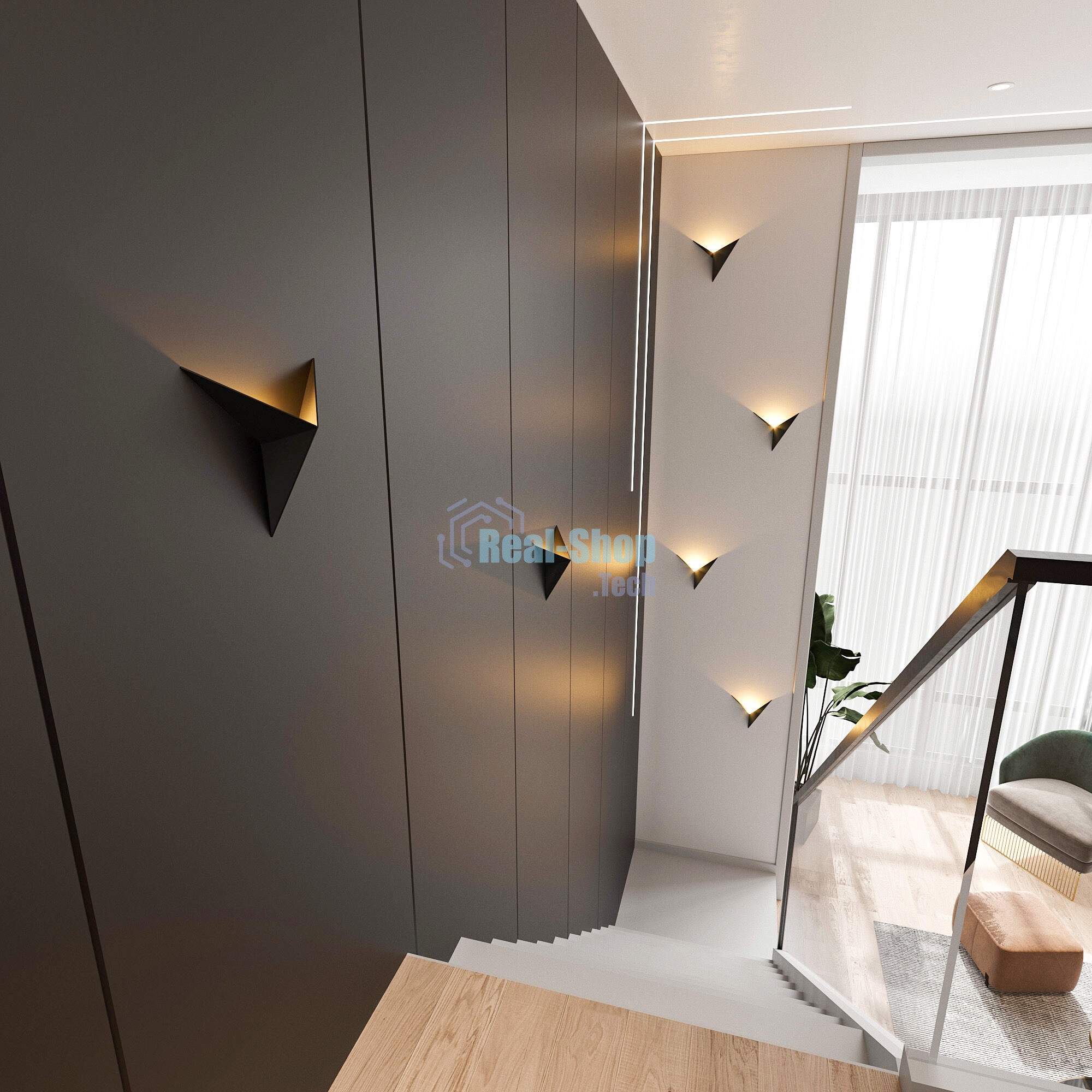 Светильник настенный светодиодный MRL LED 3W 1008 IP20 / Parete LED черный